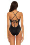 Фото #2 товара Becca by Rebecca Virtue 293365 Delilah Clare Plunge One-Piece Black Size LG
