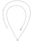 Фото #3 товара Macy's lab-Grown Opal Cushion Cut Solitaire 18" Pendant Necklace (5/8 ct. t.w.)
