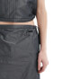 Фото #5 товара Mango drawstring co-ord skirt in grey