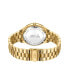 ფოტო #2 პროდუქტის Women's Cristal Diamond (1/8 ct.t.w.) 18k Gold Plated Stainless Steel Watch