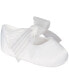 Фото #1 товара Baby Girl Shantung Ballet Skimmer with Sheer Ribbon Tie