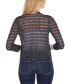 ფოტო #6 პროდუქტის Women's Pointelle Stich Flowy Open Cardigan