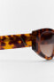 Фото #7 товара Солнцезащитные очки в прямоугольной оправе под черепаху ZARA