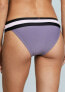 Фото #2 товара PilyQ 262828 Women's Stretch Colorblock Amethyst Bikini Bottom Swimwear Size L