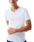 Фото #9 товара Men's V-Neck Lounge Slim Fit Undershirt Set, 3-Piece