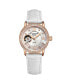 Women's White Leather Strap Watch 34mm