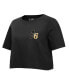 Фото #2 товара Women's Black Philadelphia 76ers Holiday Glam Boxy T-shirt