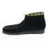 Фото #9 товара Clarks Jamaica Bee Wallabee 26160552 Mens Black Suede Lace Up Chukkas Boots