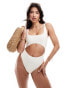 Фото #1 товара South Beach essential cut out swimsuit in coconut