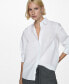 Фото #1 товара Women's Regular Cotton Lyocell-Blend Shirt