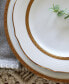 Фото #4 товара Charlotta Gold Set of 4 Scalloped Accent Plates, Service For 4