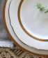 Charlotta Gold Set of 4 Scalloped Accent Plates, Service For 4