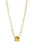 Citrine Paperclip Link 18" Pendant Necklace (1-5/8 ct. t.w.) in 14k Gold-Plated Sterling Silver (Also in Peridot)