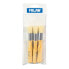 Фото #2 товара MILAN Polybag 3 Thick Short Bristle Paintbrushes For Stencilling Series 21