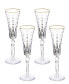 Marilyn Gold-Tone Flutes, Set of 4