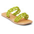 Фото #2 товара BEACH by Matisse Amalia Flat Womens Green Casual Sandals AMALIA-341