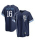 ფოტო #1 პროდუქტის Men's Bo Jackson Navy Kansas City Royals City Connect Replica Player Jersey