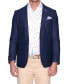 Фото #1 товара Men's Linen Cotton Solid Textured Sportcoat