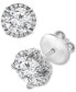 ფოტო #2 პროდუქტის Certified Lab Grown Diamond Halo Stud Earrings (3 ct. t.w.) in 14k Gold