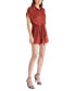 ფოტო #4 პროდუქტის Women's Tori Tie-Waist Satin Romper