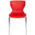 Lowell Contemporary Design Red Plastic Stack Chair