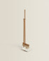 Wooden dustpan and brush set