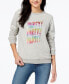 Ban do Party Women's Cotton Graphic Sweatshirt Grey Pink M