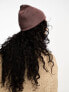 Фото #4 товара ASOS DESIGN deep turn up beanie hat in dusty pink - PINK