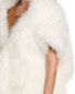 Michael Kors Collection Shearling Wrap Vest Women's Xs