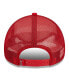 Men's White, Red Los Angeles Angels Stacked A-Frame Trucker 9FORTY Adjustable Hat