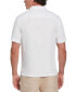 Men's Textured Short Sleeve Button-Front Parrot Print Camp Shirt