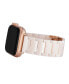 Фото #2 товара 42/44/45mm Apple Watch Bracelet in Blush Ceramic With Rose Gold Adaptors