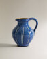 Фото #1 товара Striped ceramic milk jug
