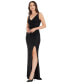 ფოტო #6 პროდუქტის Women's Jordan Metallic Ruched Gown