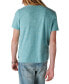 Фото #2 товара Men's Linen Short Sleeves Henley T-shirt
