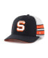 Фото #1 товара Men's Navy Syracuse Orange Straight Eight Adjustable Trucker Hat