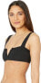 Фото #2 товара L*Space 299584 Womens Ridin' High Ribbed Lee Lee Top Black XL (36D)
