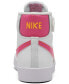 Фото #4 товара Little Girls' Blazer Mid '77 Fastening Strap Casual Sneakers from Finish Line