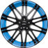 Фото #2 товара Колесный диск литой Oxigin 14 Oxrock black foil smurf blue 7.5x17 ET35 - LK5/112 ML72.6