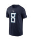 Men's Will Levis Navy Tennessee Titans 2023 NFL Draft Player Name and Number T-shirt