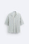 Diamond crochet shirt