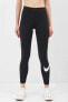 Фото #1 товара Sportswear Essential Mid-rise Swoosh Leggings Kadın Tayt Cz8530-010-siyah