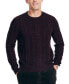 Фото #6 товара Men's Cable Knit Pullover Crewneck Sweater