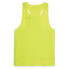 Puma Run Ultraspun Logo Scoop Neck Athletic Tank Top Mens Green Casual Athletic