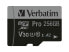 Фото #3 товара Verbatim Micro SD Card 256 GB SDXC Pro UHS-III Class 10 inkl. Adapter 1 - Extended Capacity SD (MicroSDHC)