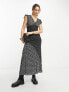 Фото #1 товара ASOS DESIGN frill sleeve tea dress in mixed print