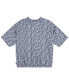 ფოტო #10 პროდუქტის Big Girls Waffle Knit Short Sleeve Top