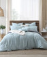 Фото #3 товара Ultra Soft Valatie Cotton Garment Washed Dyed Reversible 3 Piece Duvet Cover Set, California King