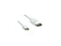 Unirise 3 ft. White Mini DisplayPort Male to Standard DisplayPort Male 3ft Mini