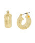 Фото #1 товара Gold Omega Huggie Earrings